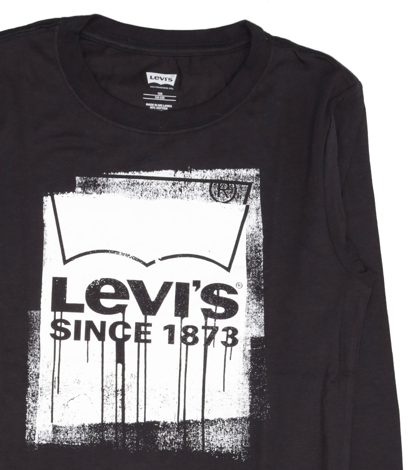 Levis Kids |T-Shirt Wet Paint L/S Tee Black