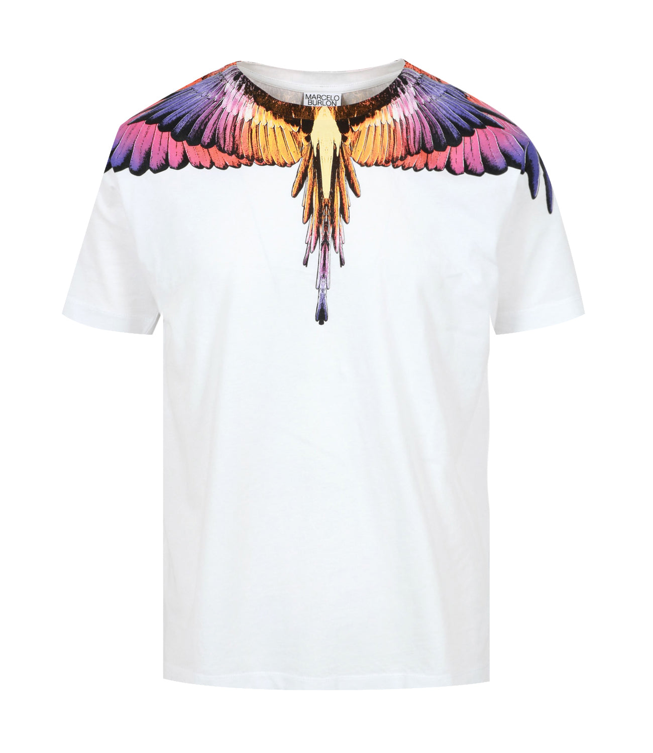 Marcelo Burlon | T-Shirt Icon Wings Bianco e Rosa
