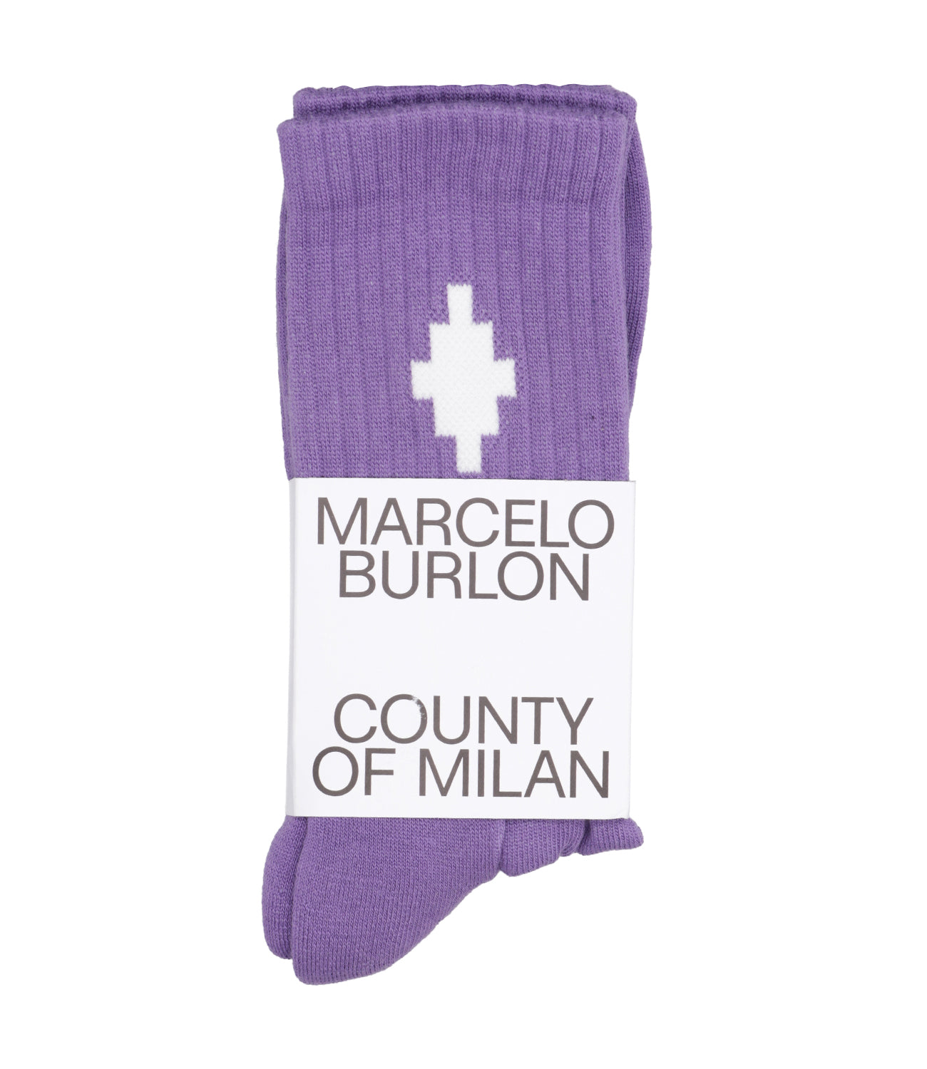 Marcelo Burlon | Purple and White Socks