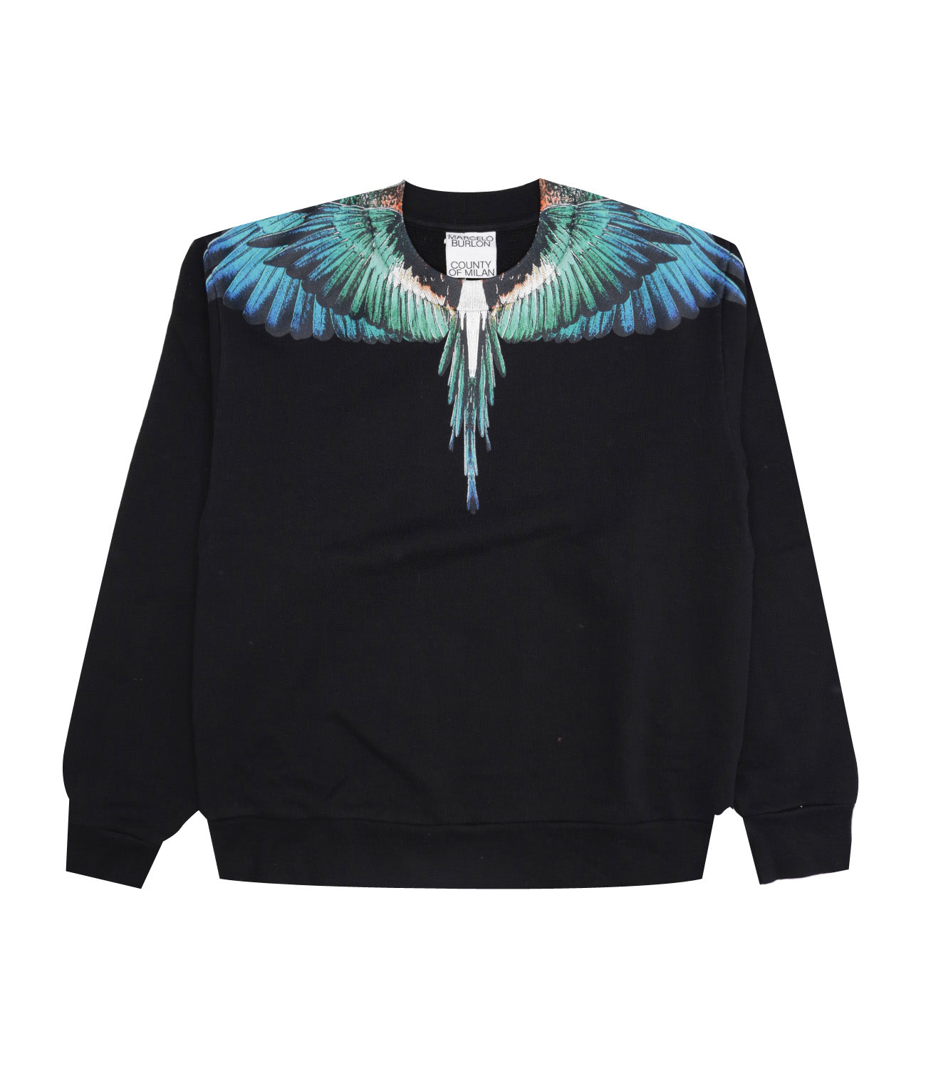 Marcelo Burlon Kids | Sweatshirt Icon Wings Black and Blue