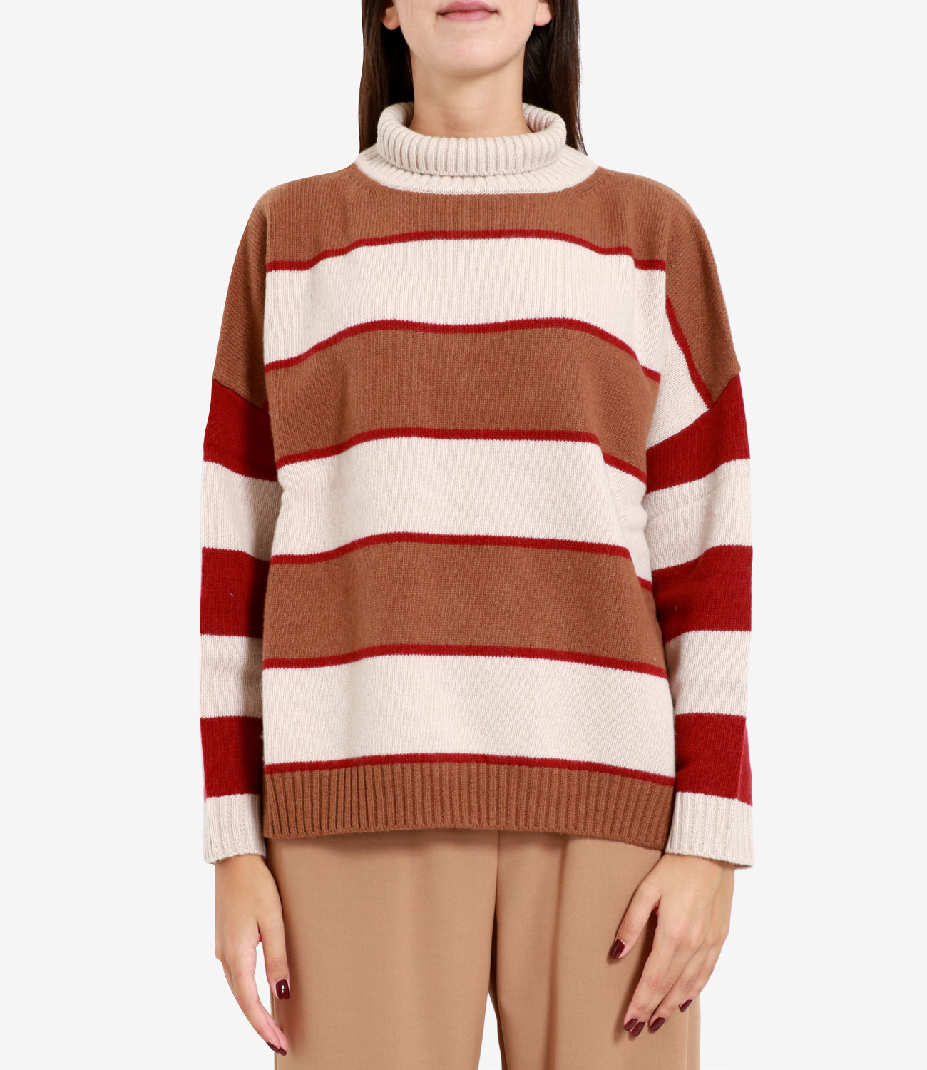 MaxMara Weekend | Beige and Brown Sweater