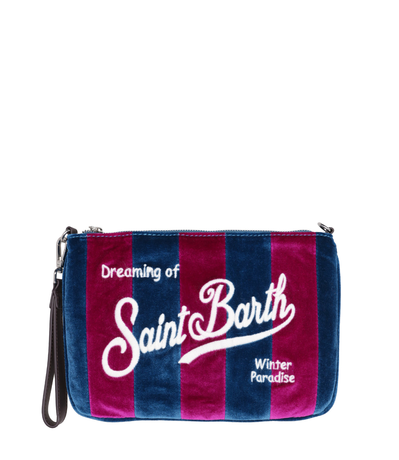 MC2 Saint Barth | Parisienne W Shoulder Bag Light Blue and Fuchsia