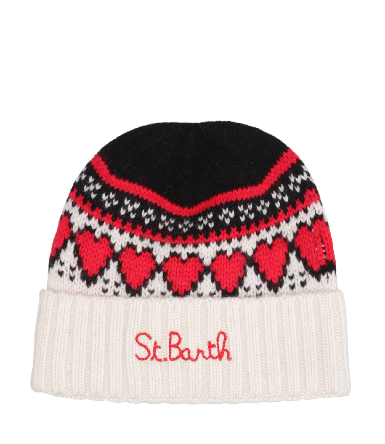MC2 Saint Barth | Wengen Nordic W Jr White and Red Hat