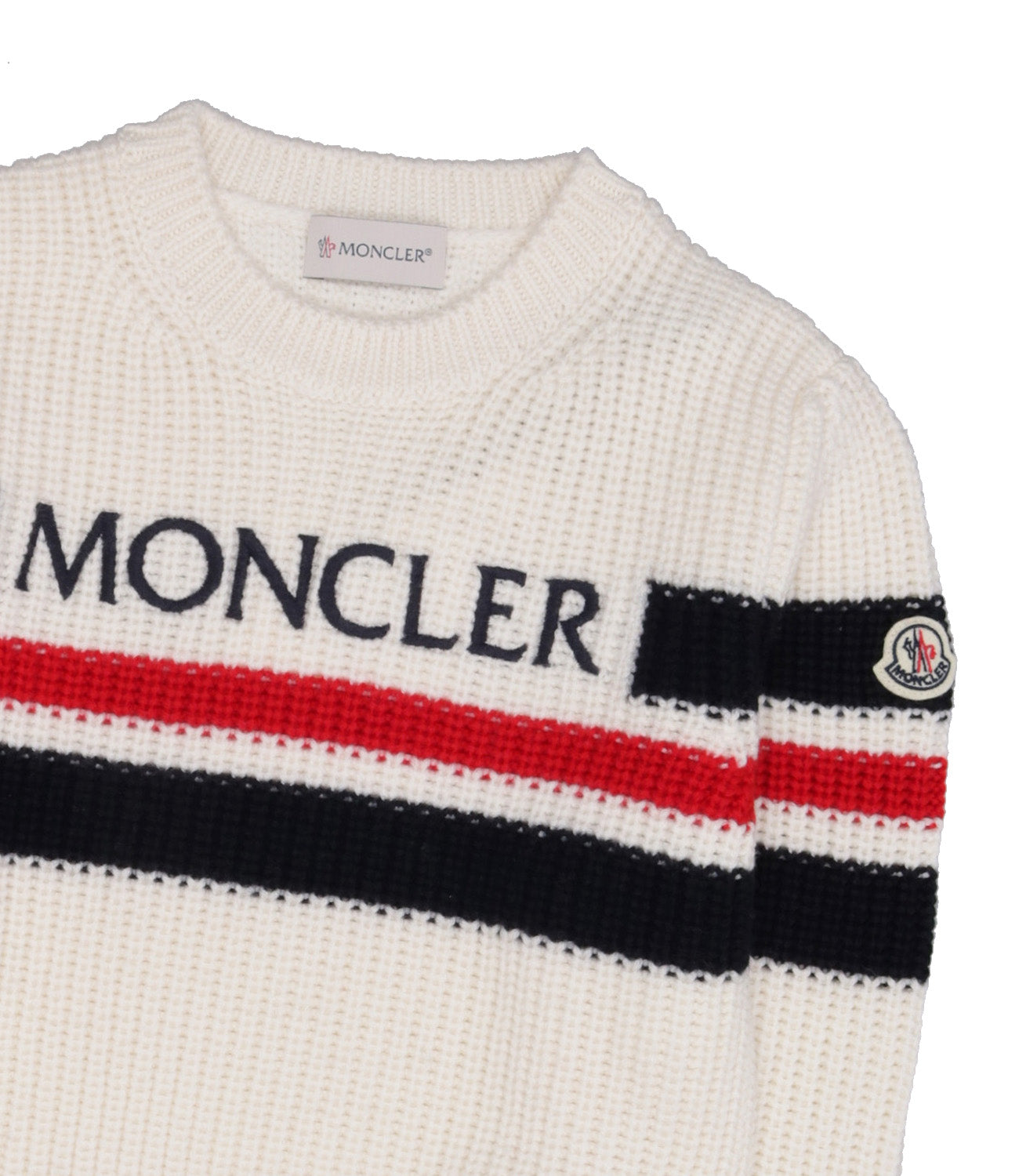 Moncler Junior | Maglia Bianco e Blu
