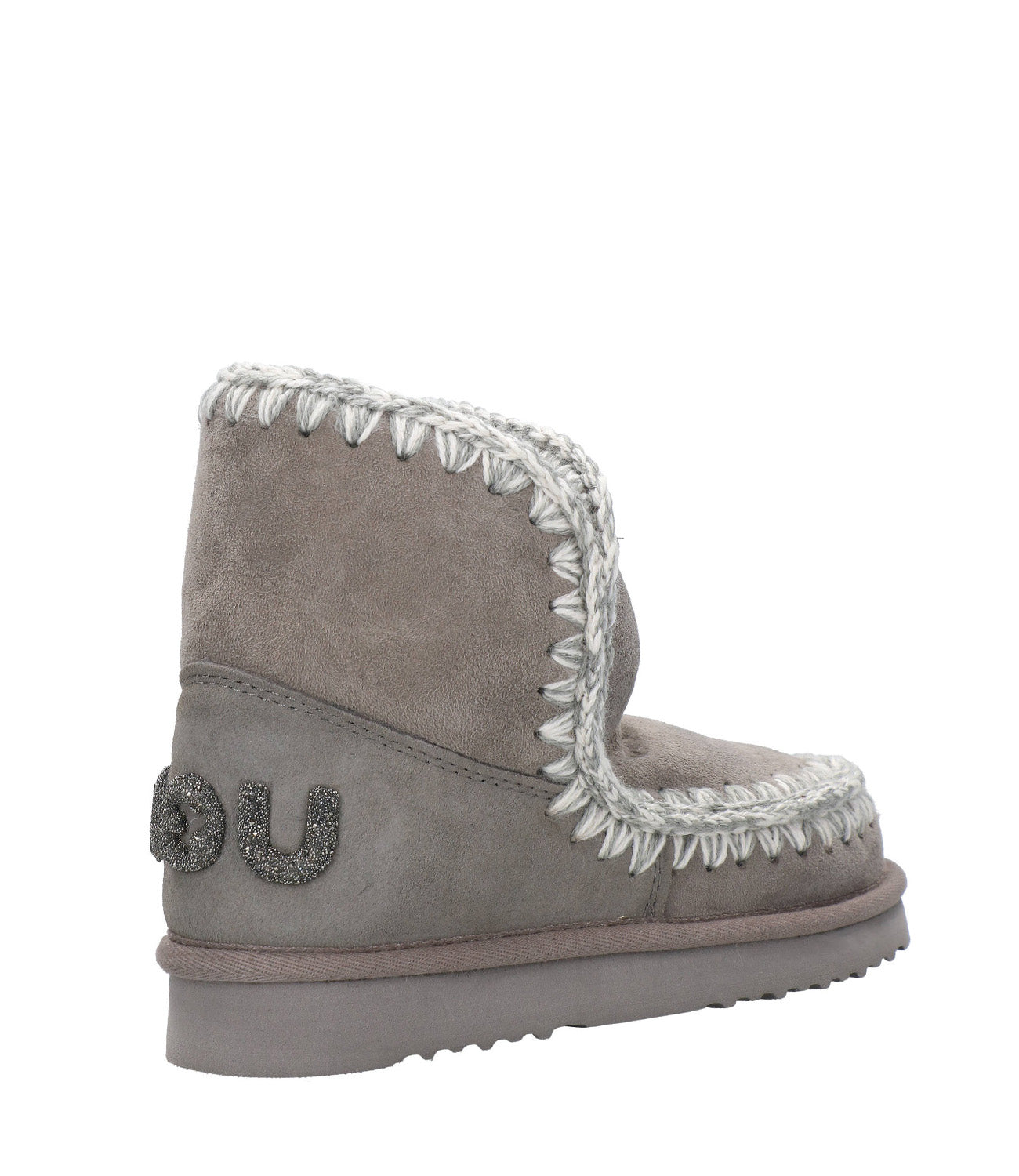 Mou | Eskimo 18 Glitter Logo Grey Ankle Boot