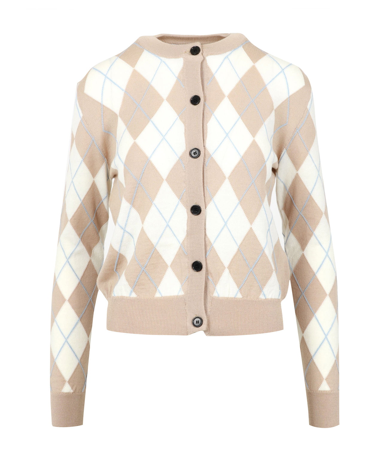 MSGM | Beige and White Sweater