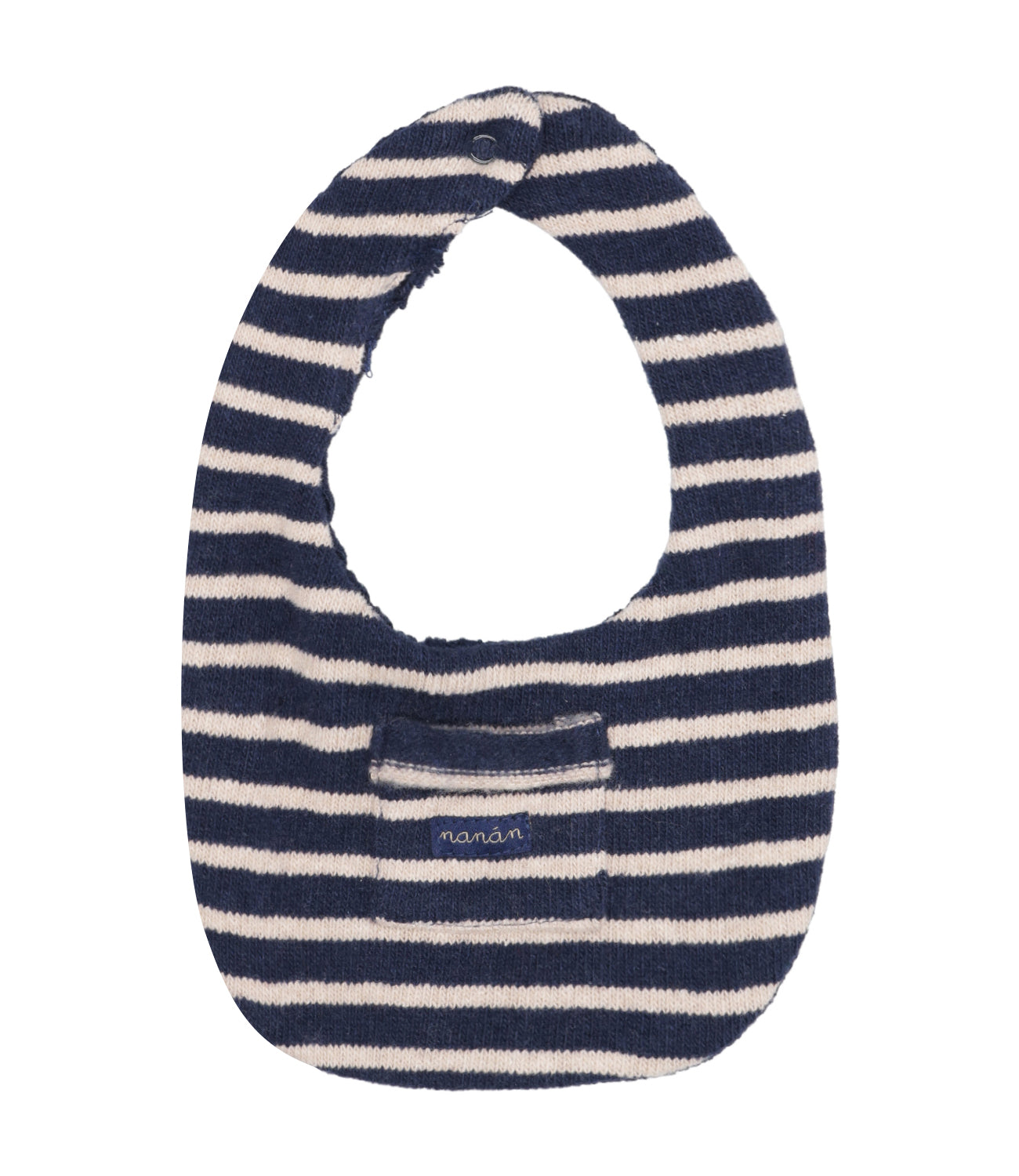 Nanan | Blue and Beige Bib