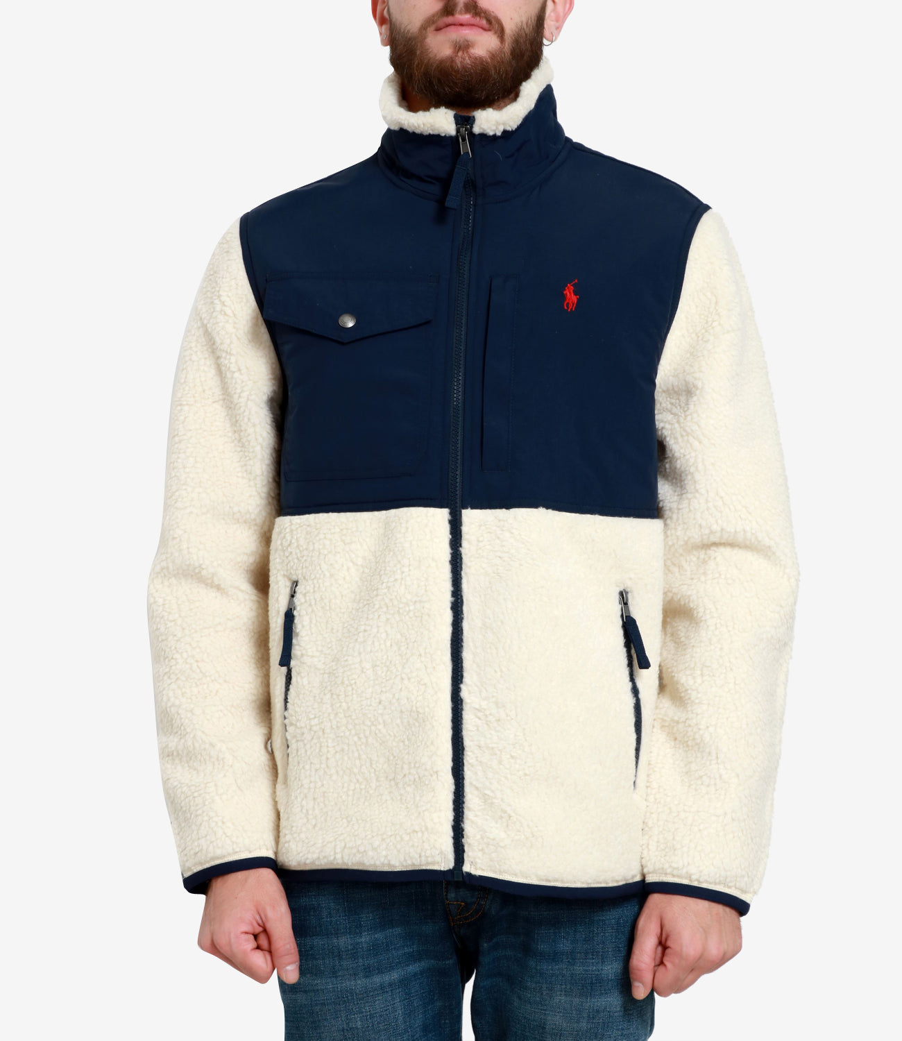 Polo Ralph Lauren | Navy and Cream Blue Jacket