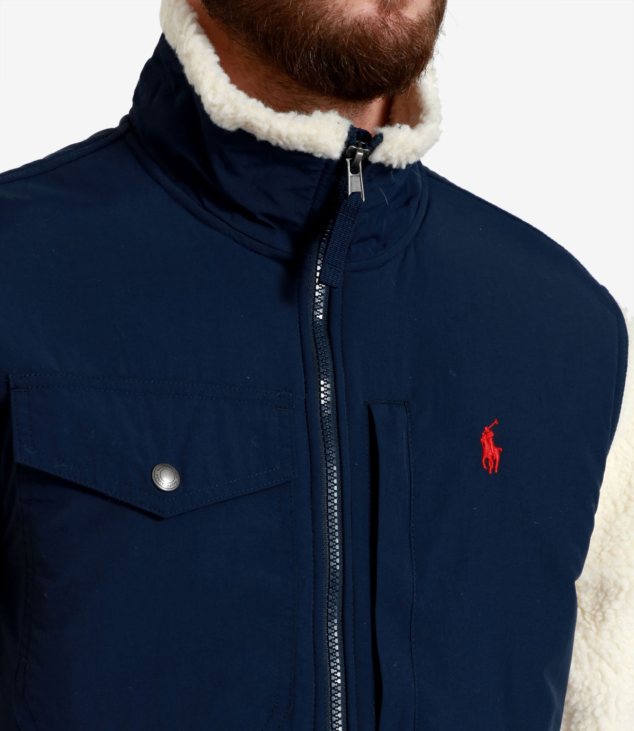Polo Ralph Lauren | Navy and Cream Blue Jacket