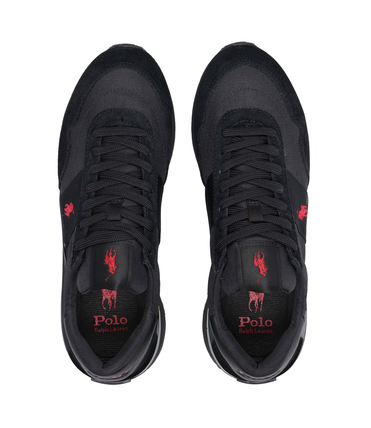 Polo Ralph Lauren | Train 89 Black and Red Sneakers