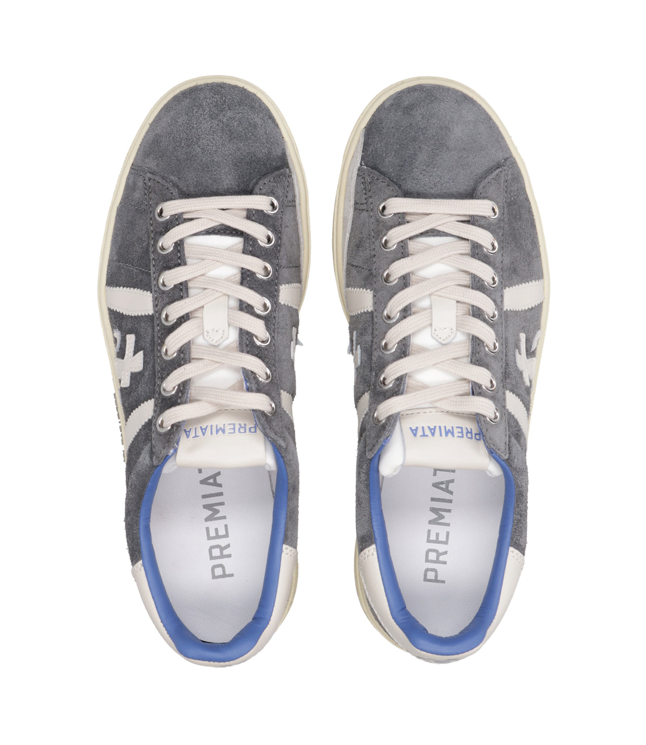 Premiata | Russel Grey and White Sneakers