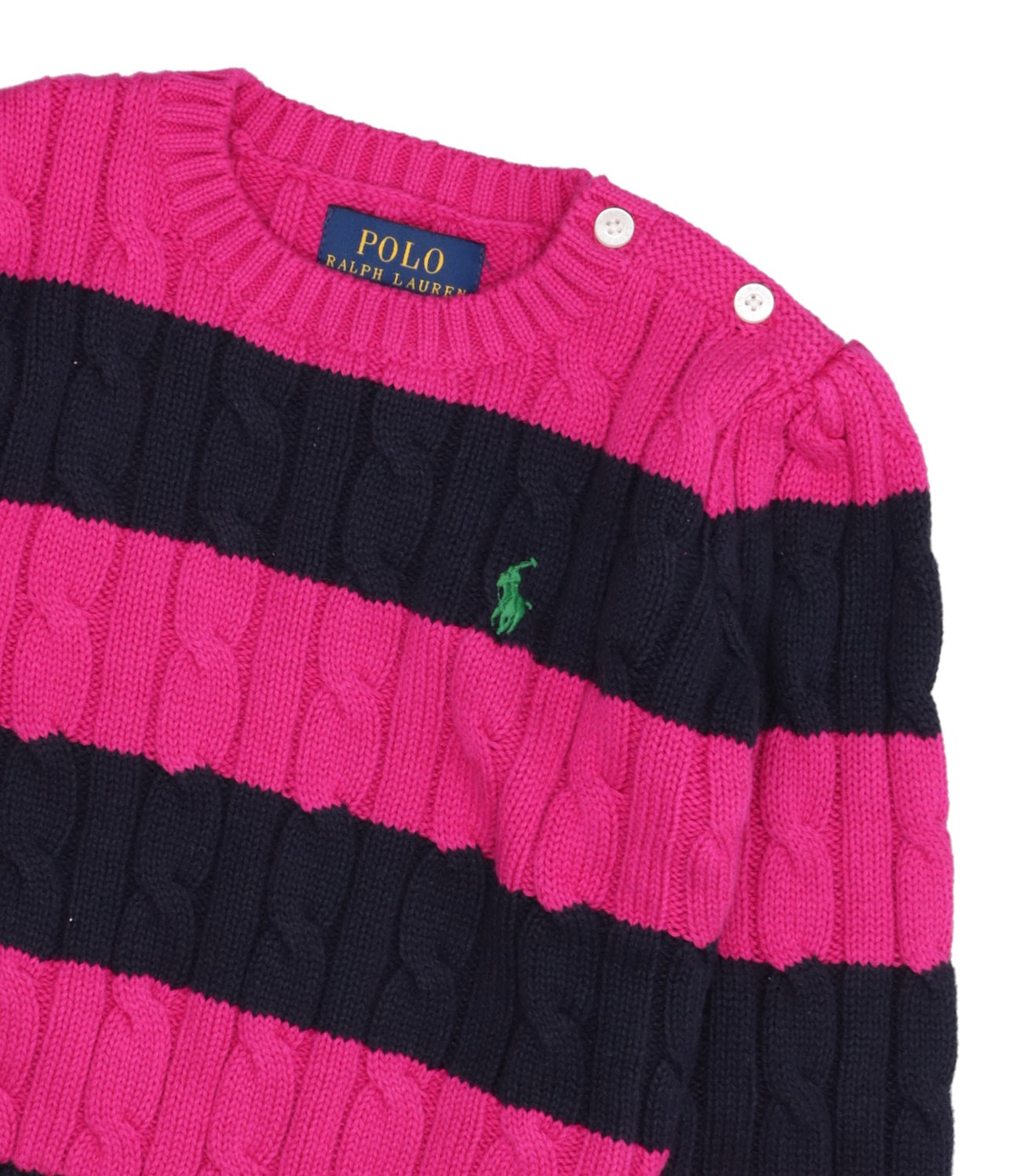 Ralph Lauren Childrenswear | Fuxia and Blue Sweater