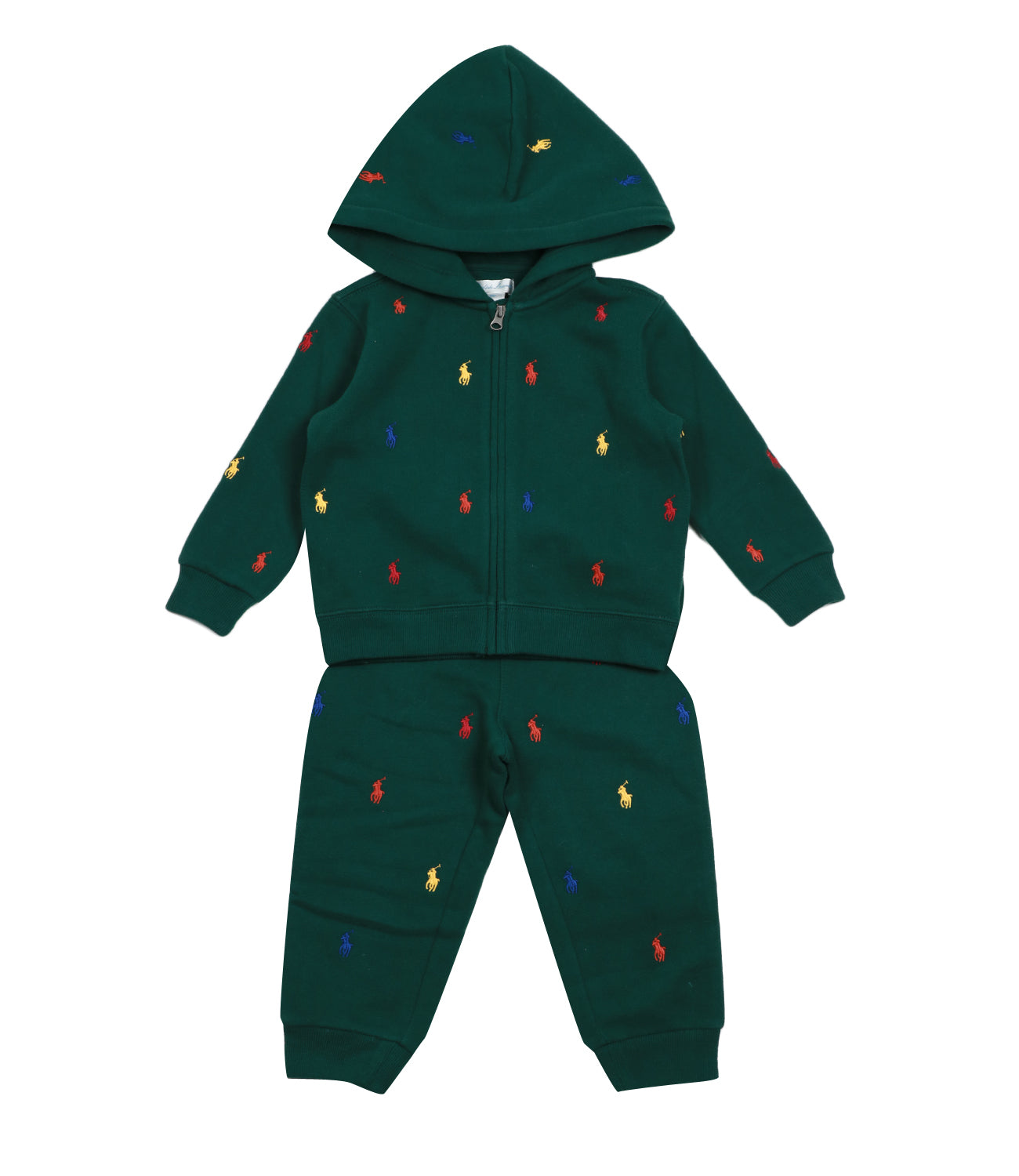 Ralph Lauren Childrenswear | Completo Felpa e Pantalone Verde