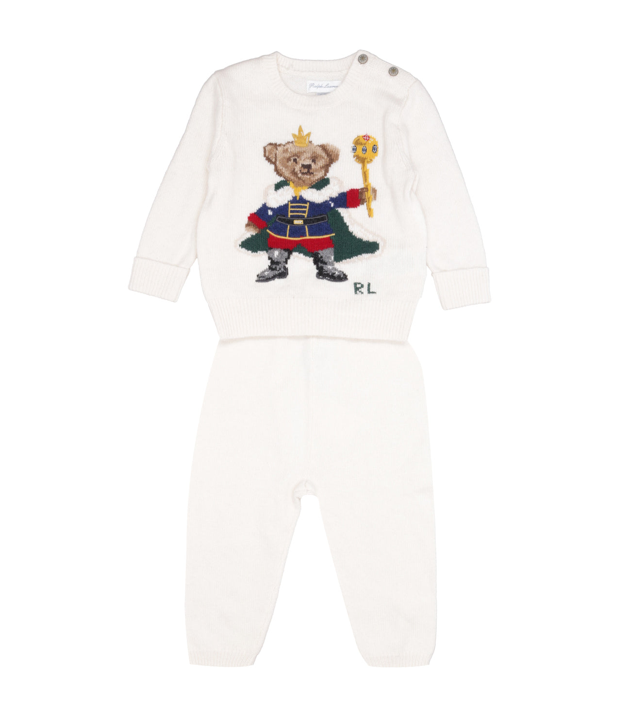 Ralph Lauren Childrenswear | Completo Maglia e Pantalone Crema