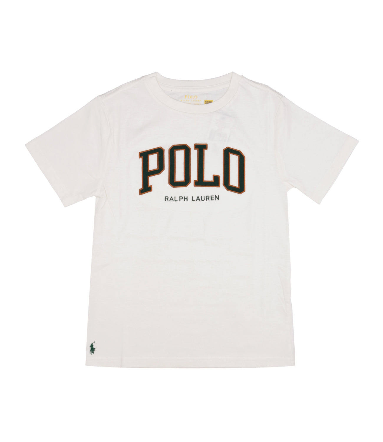Ralph Lauren Childrenswear |T-Shirt Bianco e Verde