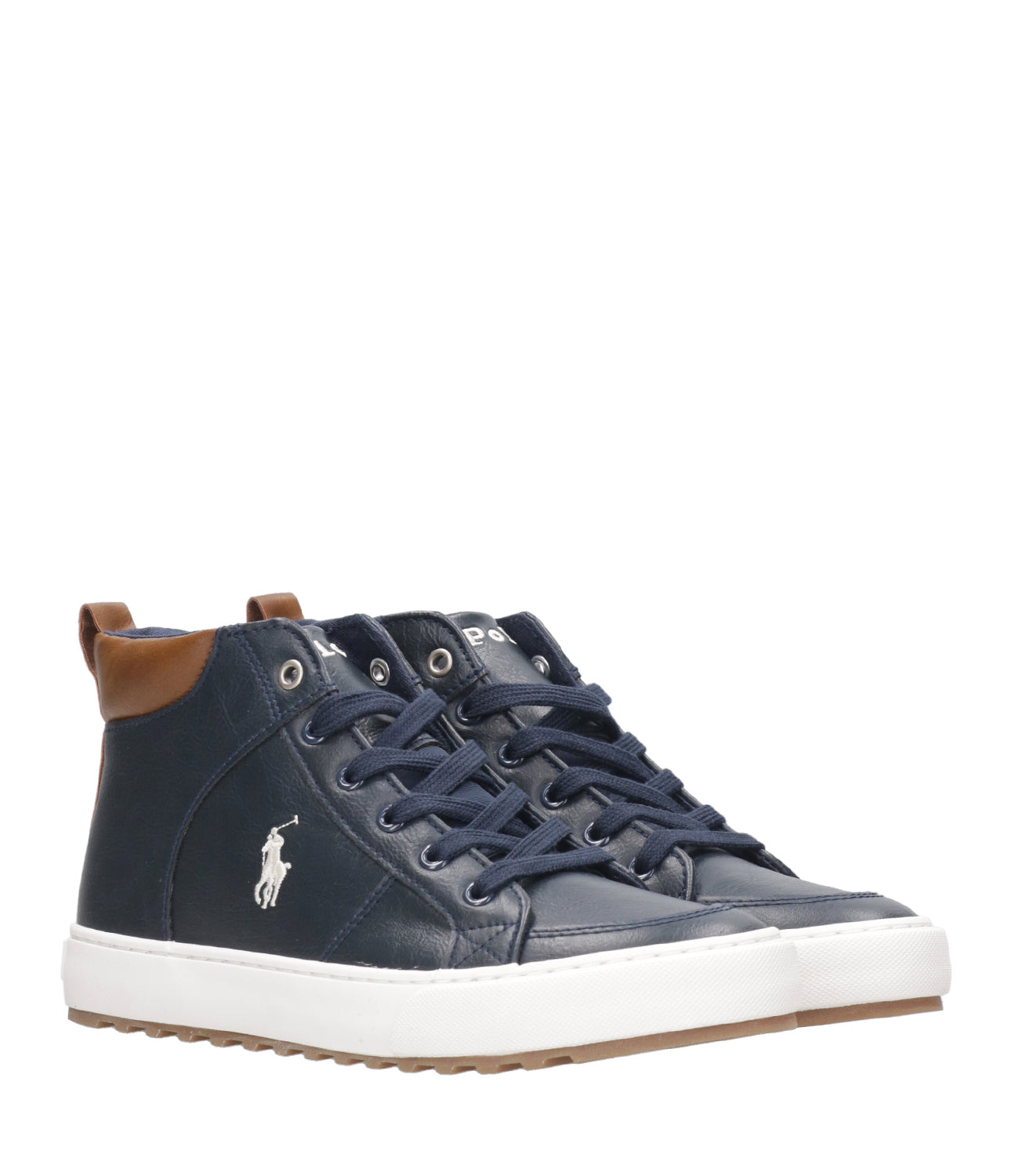 Ralph Lauren Childrenswear | High Sneakers Jaxson PS Navy Blue and White