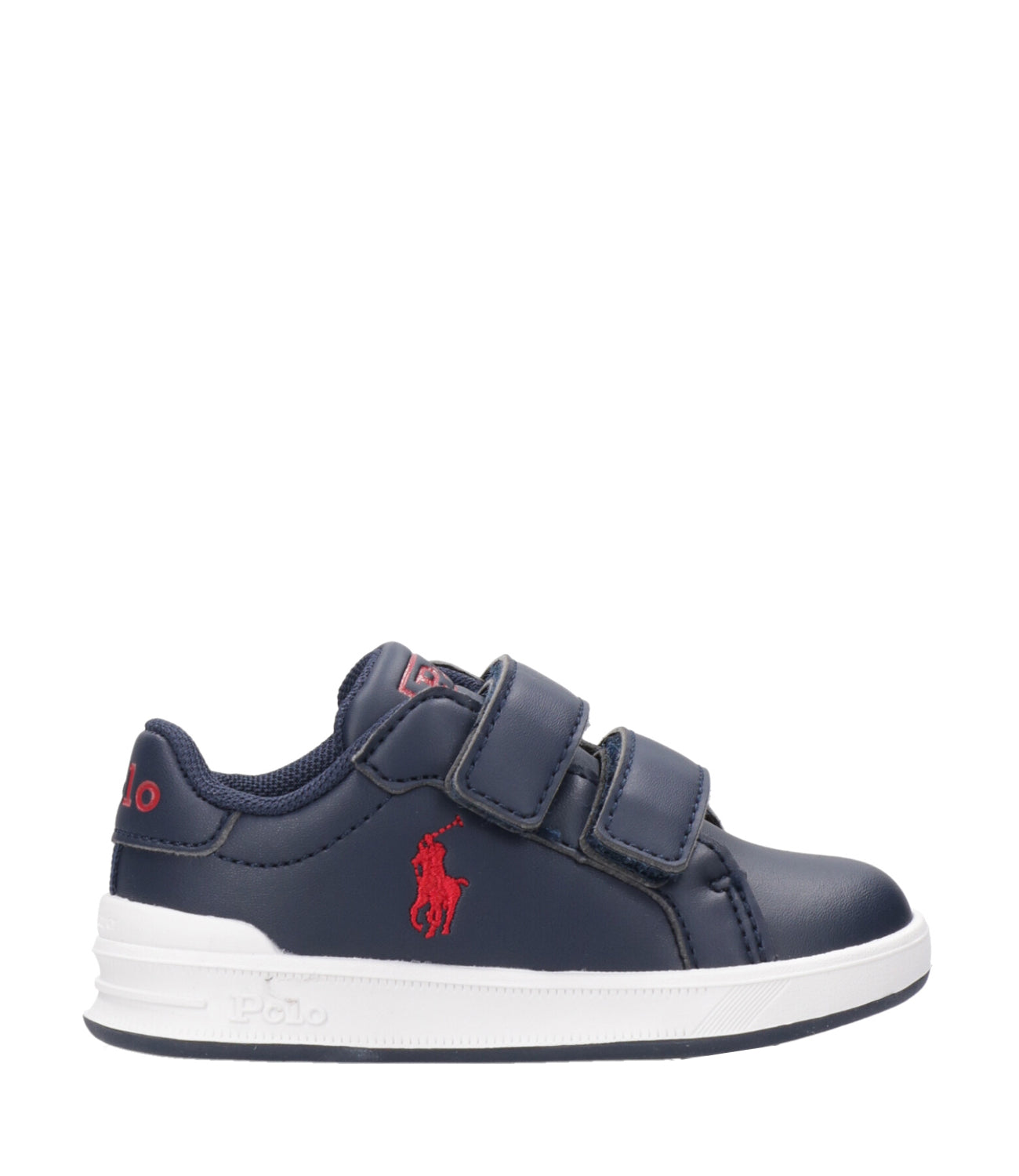 Ralph Lauren Childrenswear | Heritage Court II EZ Sneakers Navy Blue and Red