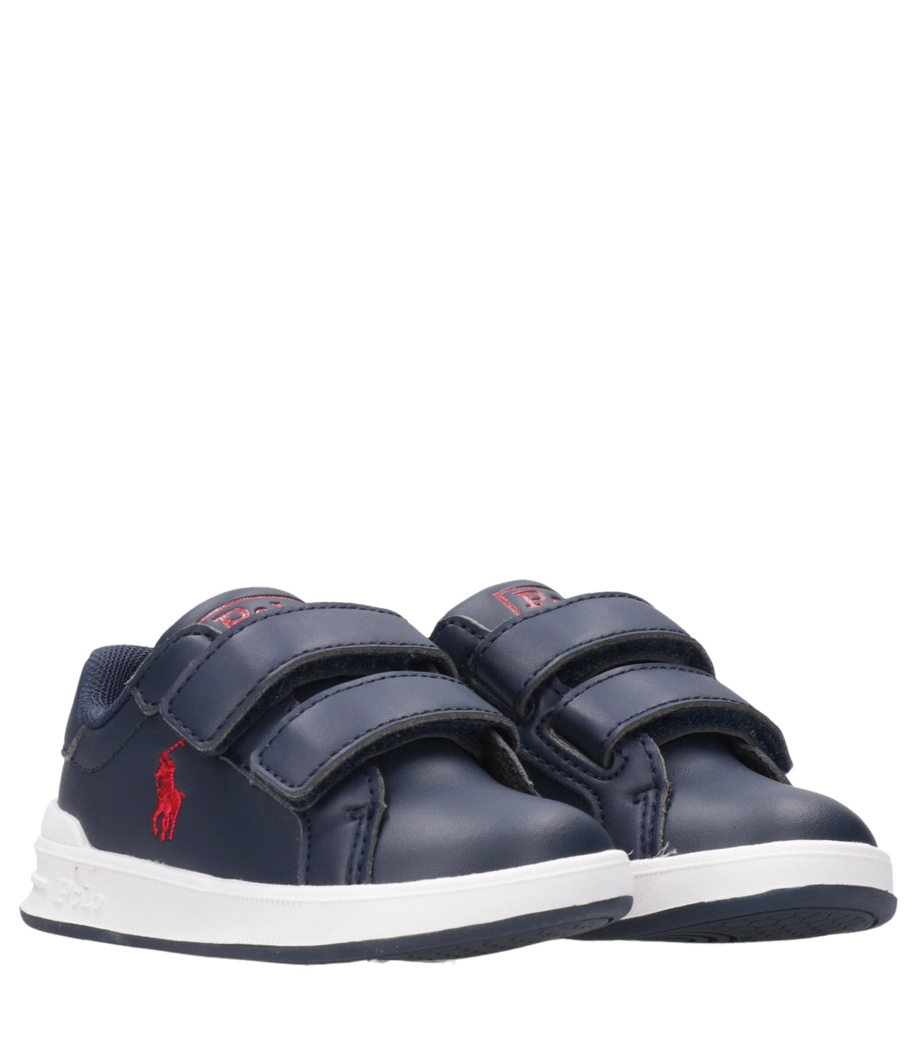 Ralph Lauren Childrenswear | Heritage Court II EZ Sneakers Navy Blue and Red