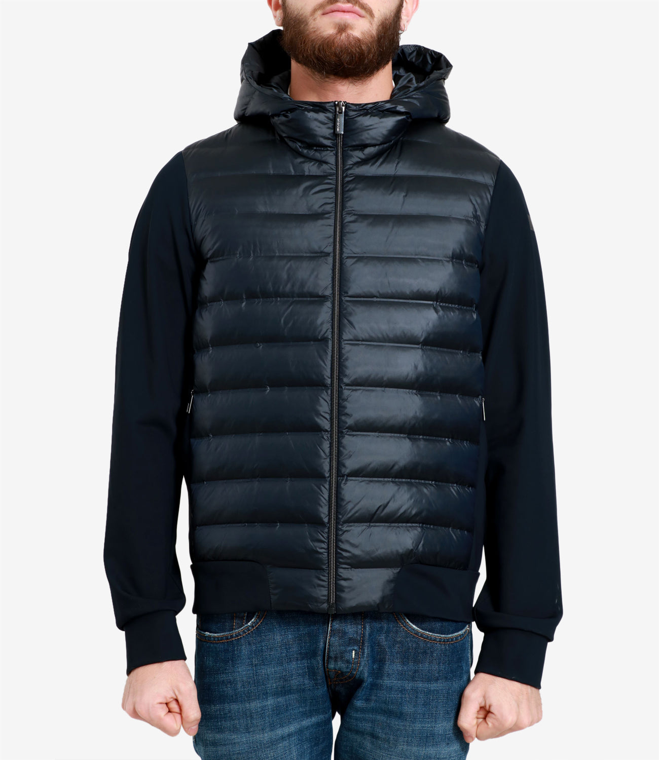 RRD | Jacket Fleece Winter Duck Hood Zip Soft Dark Blue