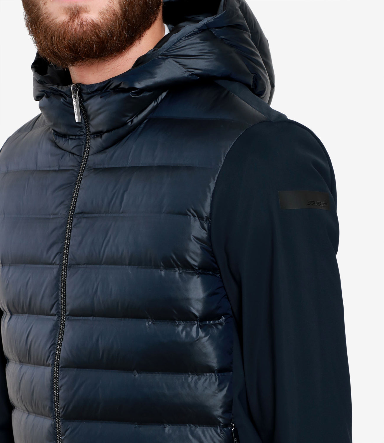RRD | Jacket Fleece Winter Duck Hood Zip Soft Dark Blue