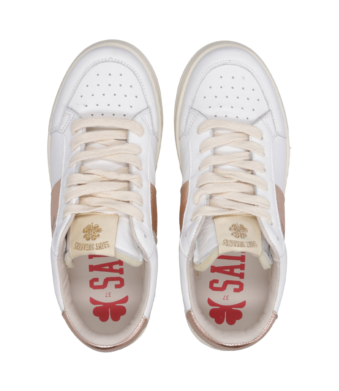 Saint Sneakers | Sneakers Tennis Bianco e Bronzo