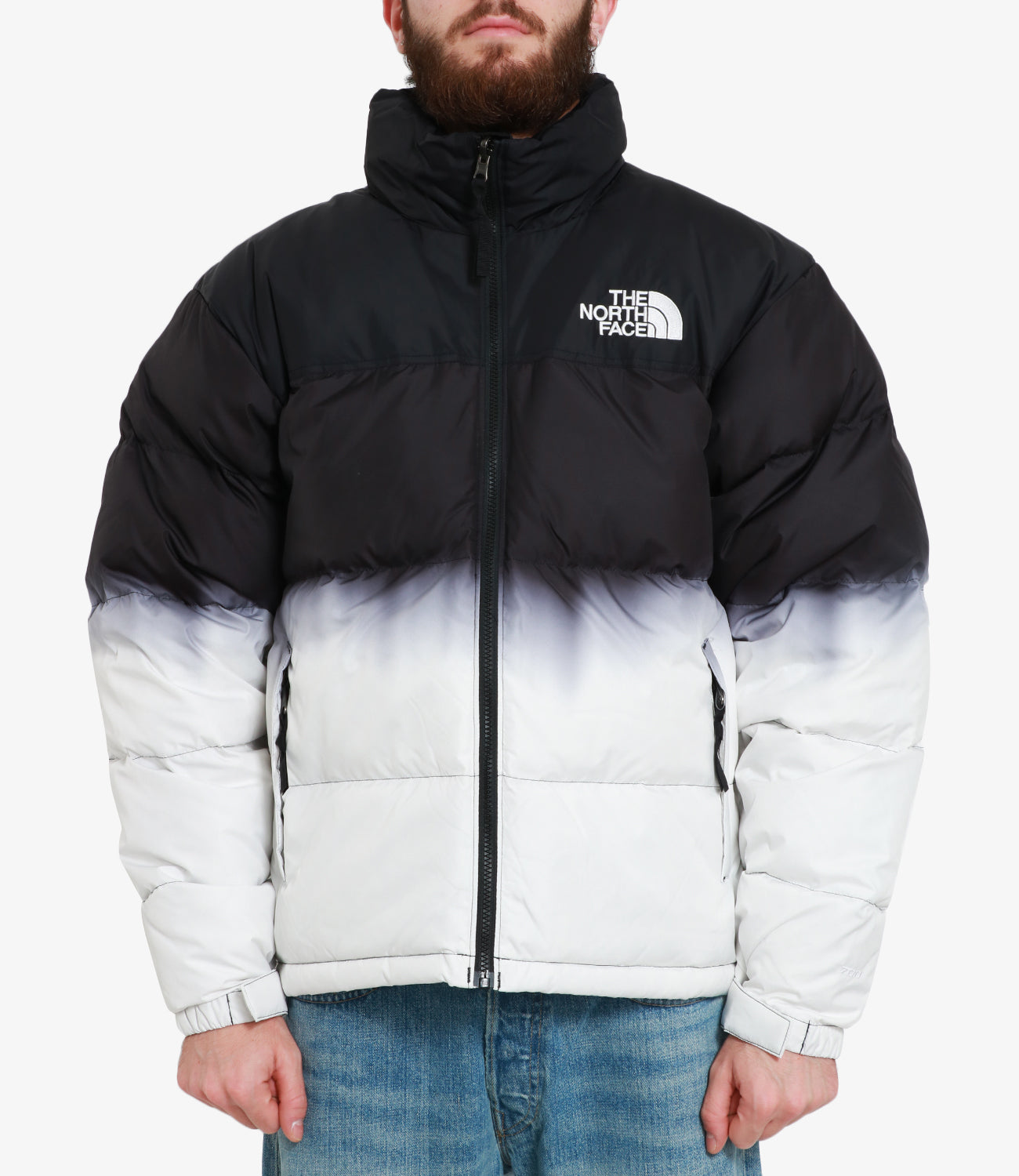 The North Face | Piumino 96 Nuptse Dip Dye Jacket Nero e Bianco