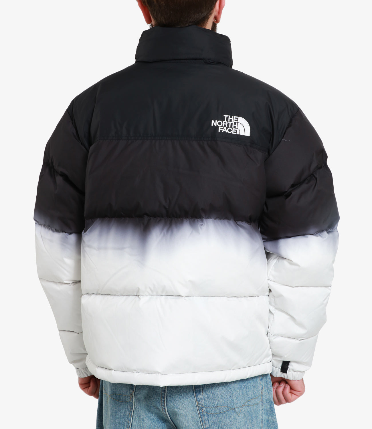 The North Face | Down 96 Nuptse Dip Dye Jacket Black and White