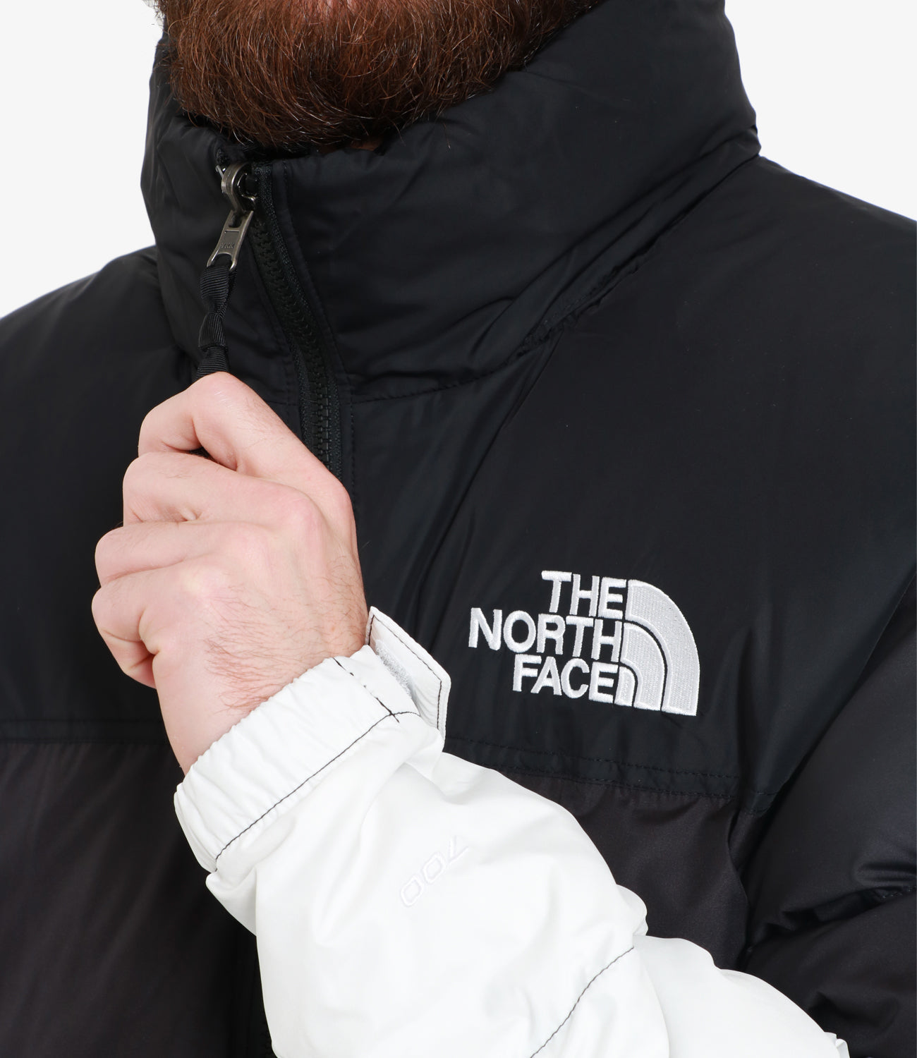 The North Face | Piumino 96 Nuptse Dip Dye Jacket Nero e Bianco