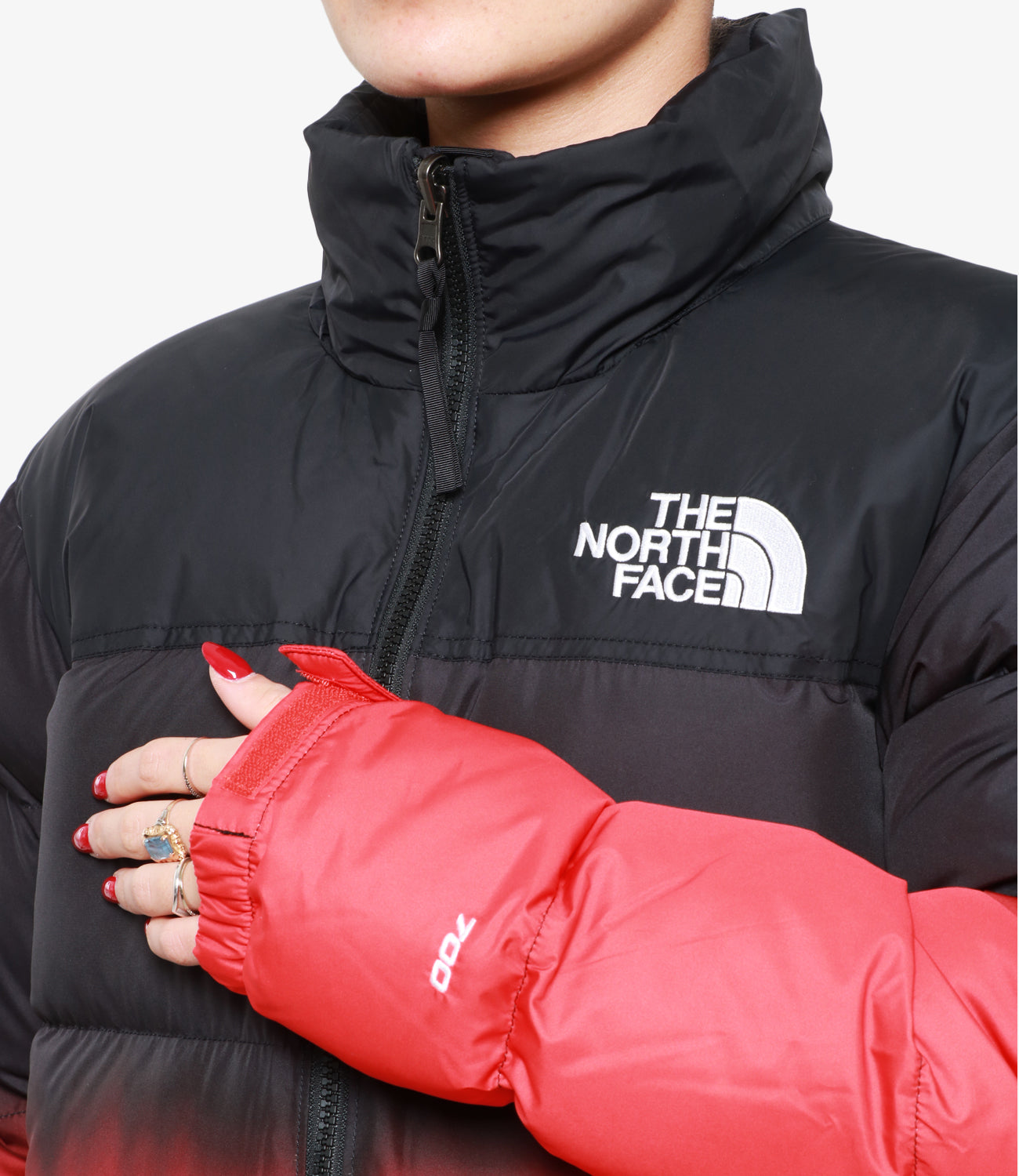 The North Face | Piumino Nupse Dip Die Jacket Nero e Rosso