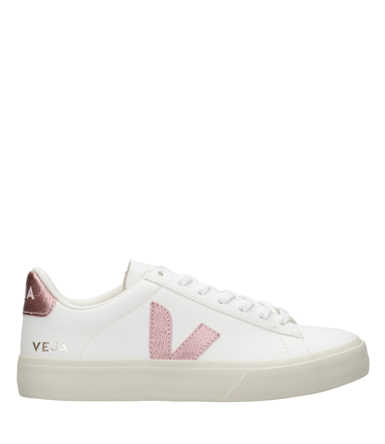 Veja | Field Sneakers Chromefree White and Gold Pink