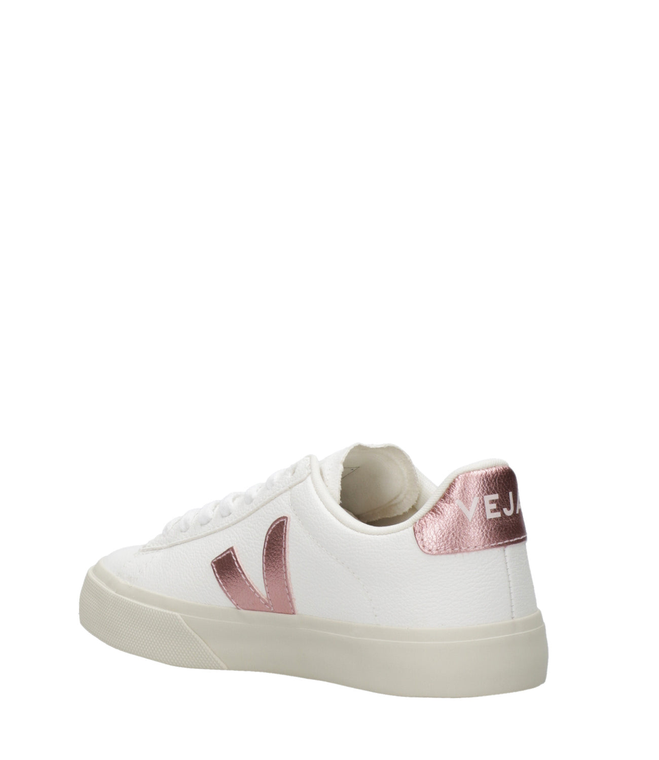 Veja | Sneakers Campo Chromefree Bianco e oro Rosa
