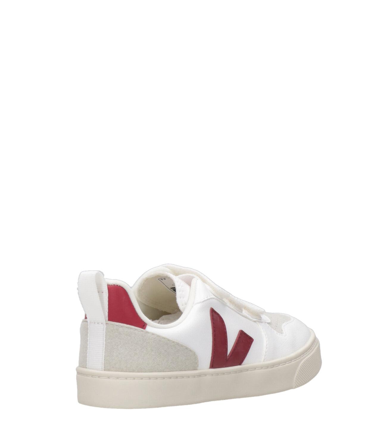 Veja Kids | Sneakers V-10 Velcro White and Bordeaux