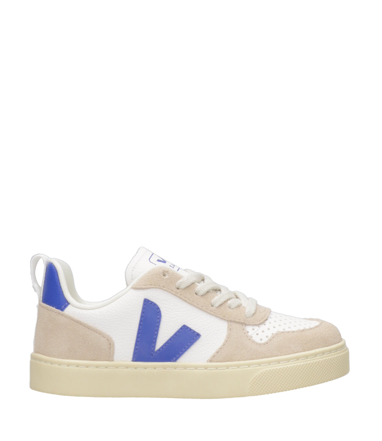 Veja Kids | Sneakers V-10 White and Royal Blue