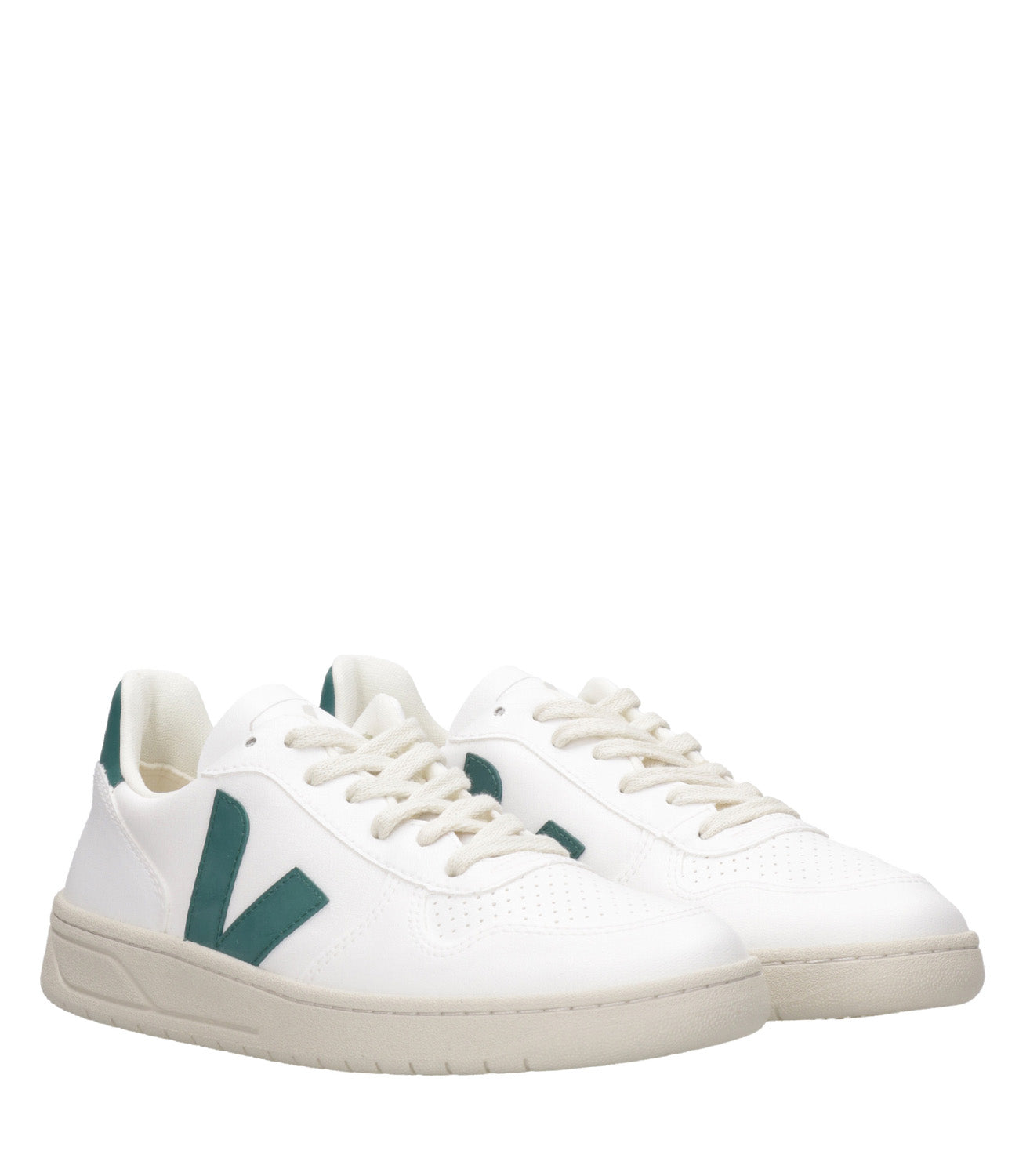 Veja | White and Green Sneakers