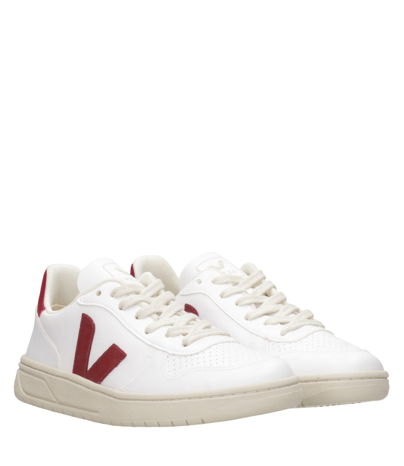 Veja | White and Bordeaux Sneakers