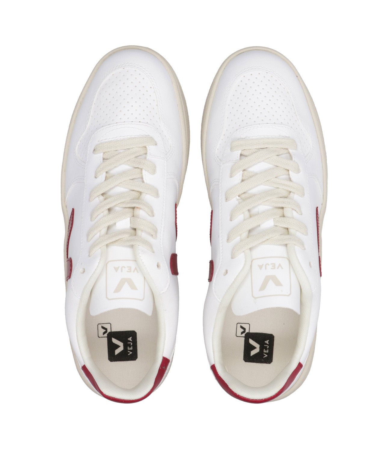Veja | Sneakers V-10 White and Bordeaux