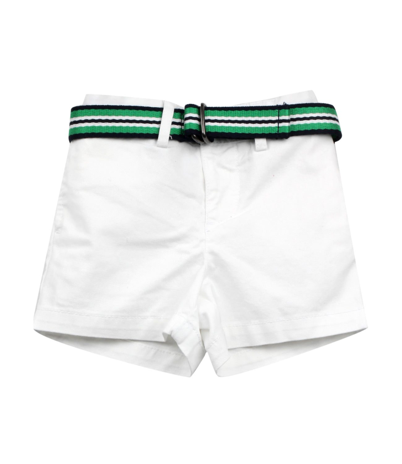 Slim-Fit stretch shorts with belt