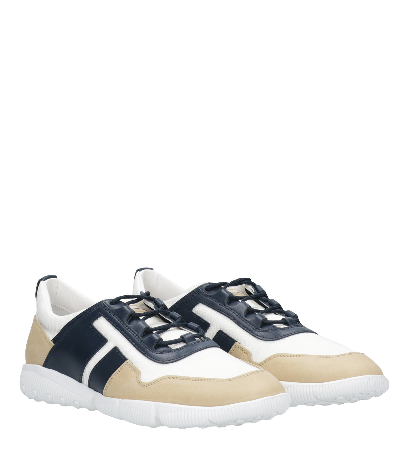 Sneakers in nubuck and technical fabric