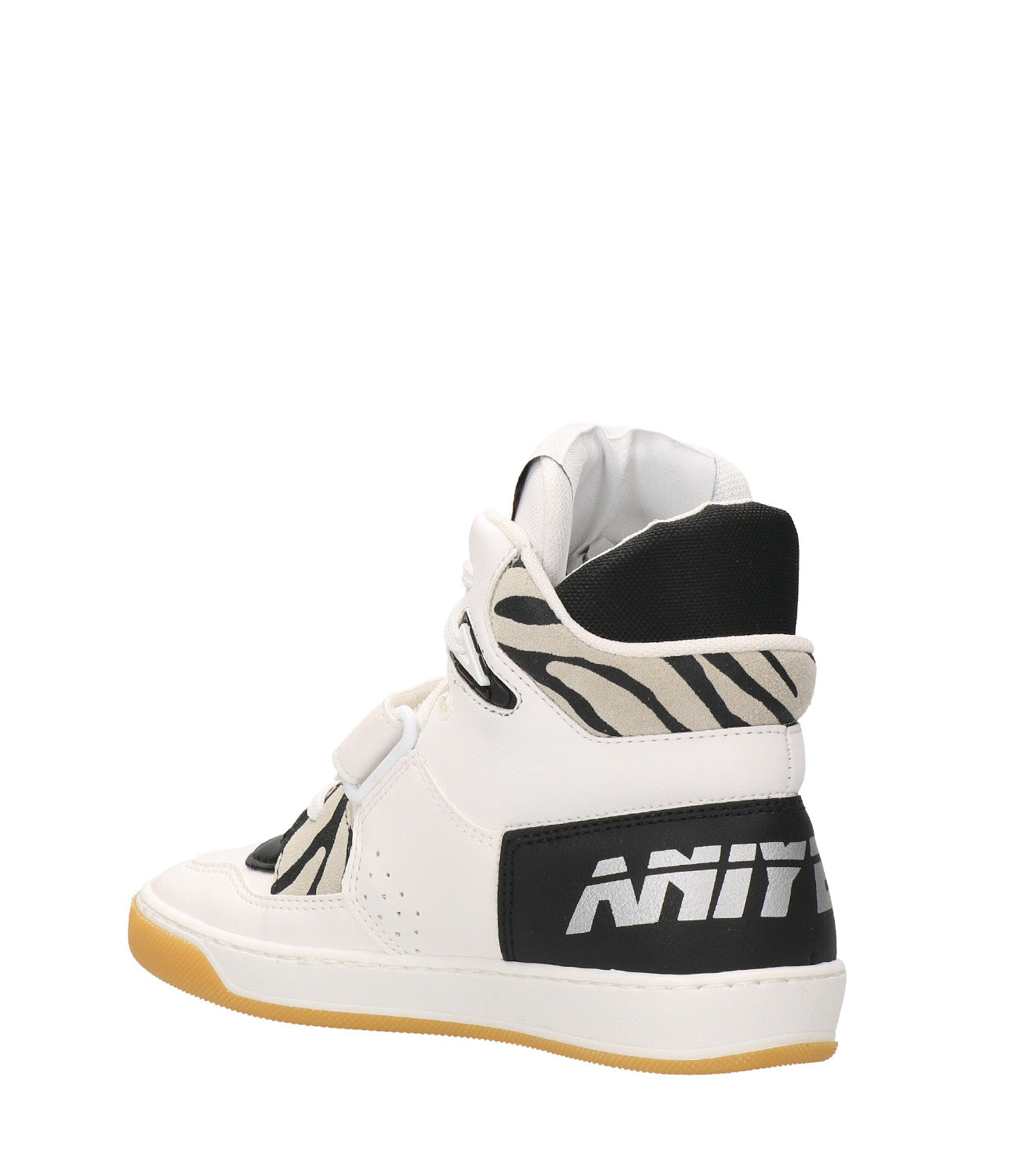 Sneakers Alta Bianco e Nero