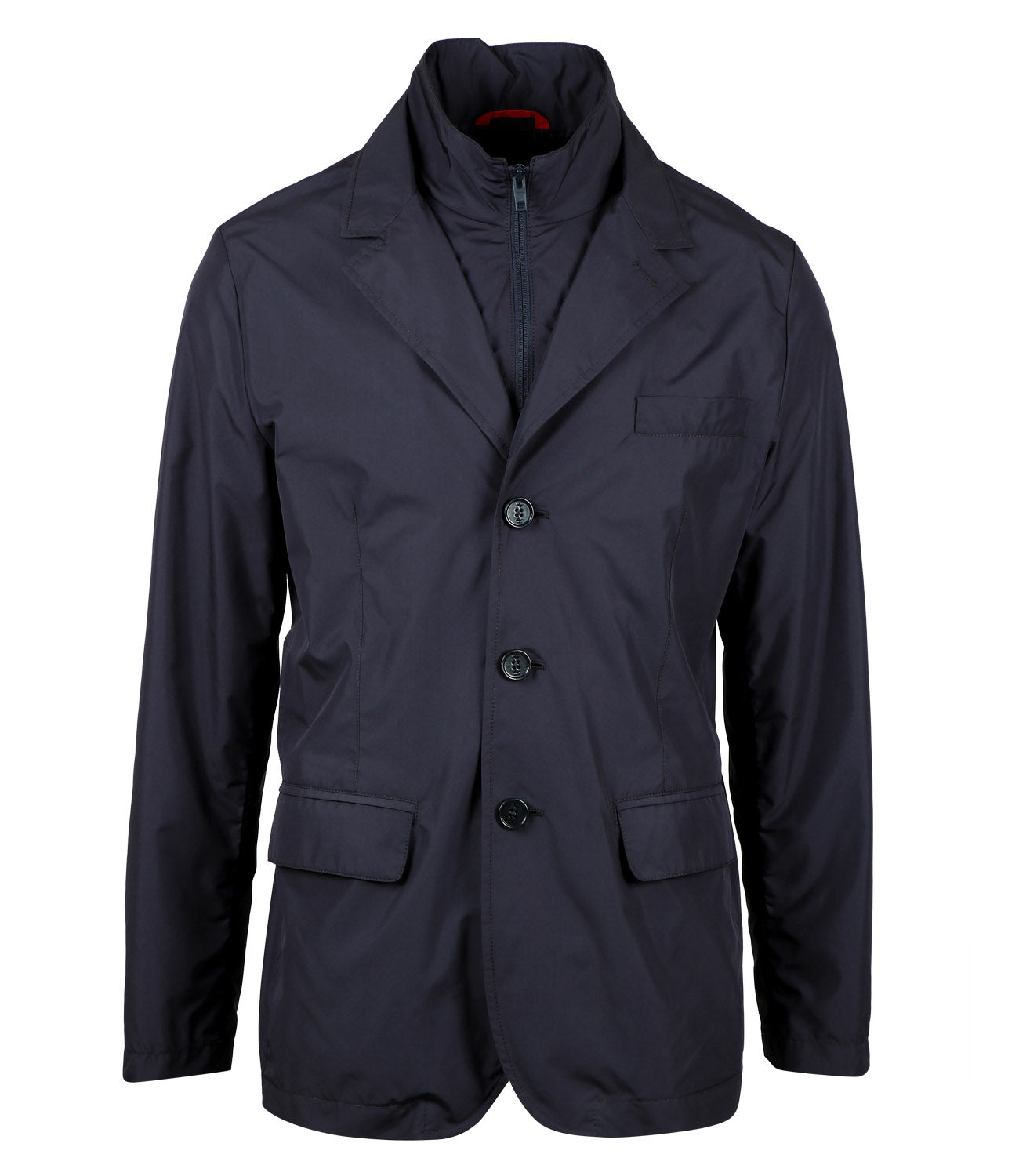 Double Front Navy Blue Jacket