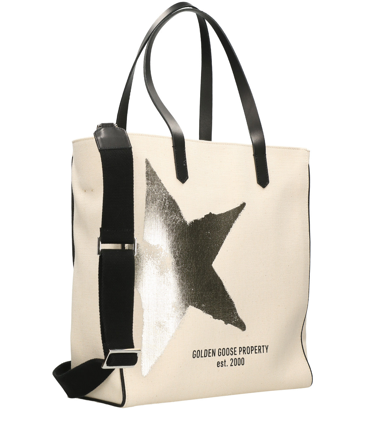 California North-South Black and White Bag