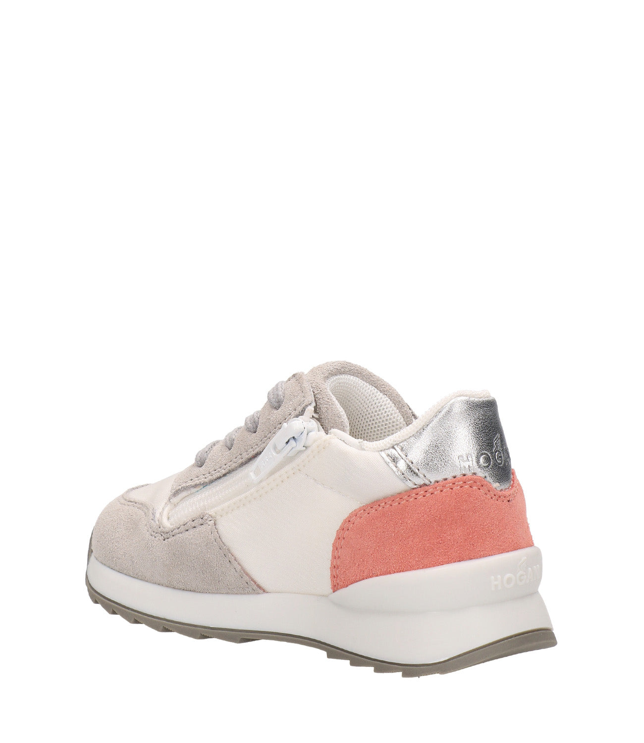 White, Pink and Gray Sneakers