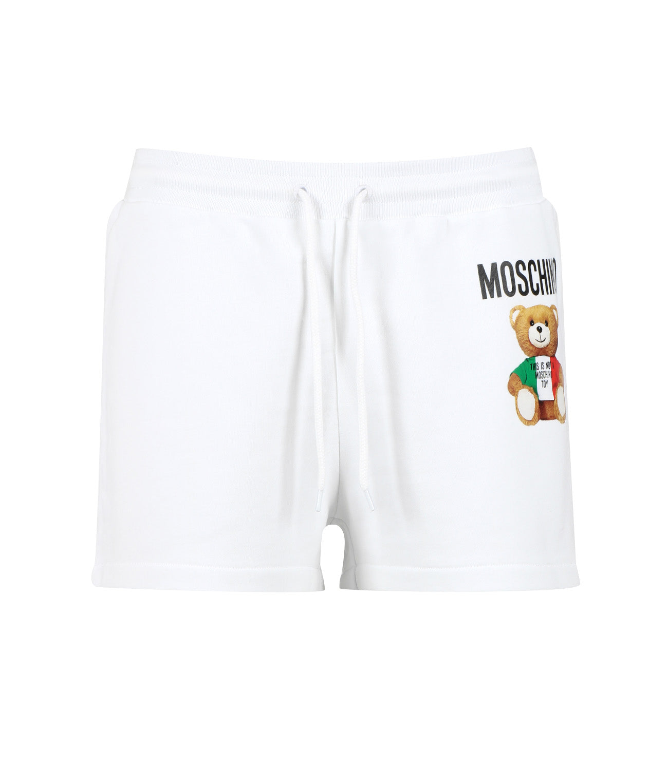 Sports shorts with teddy print