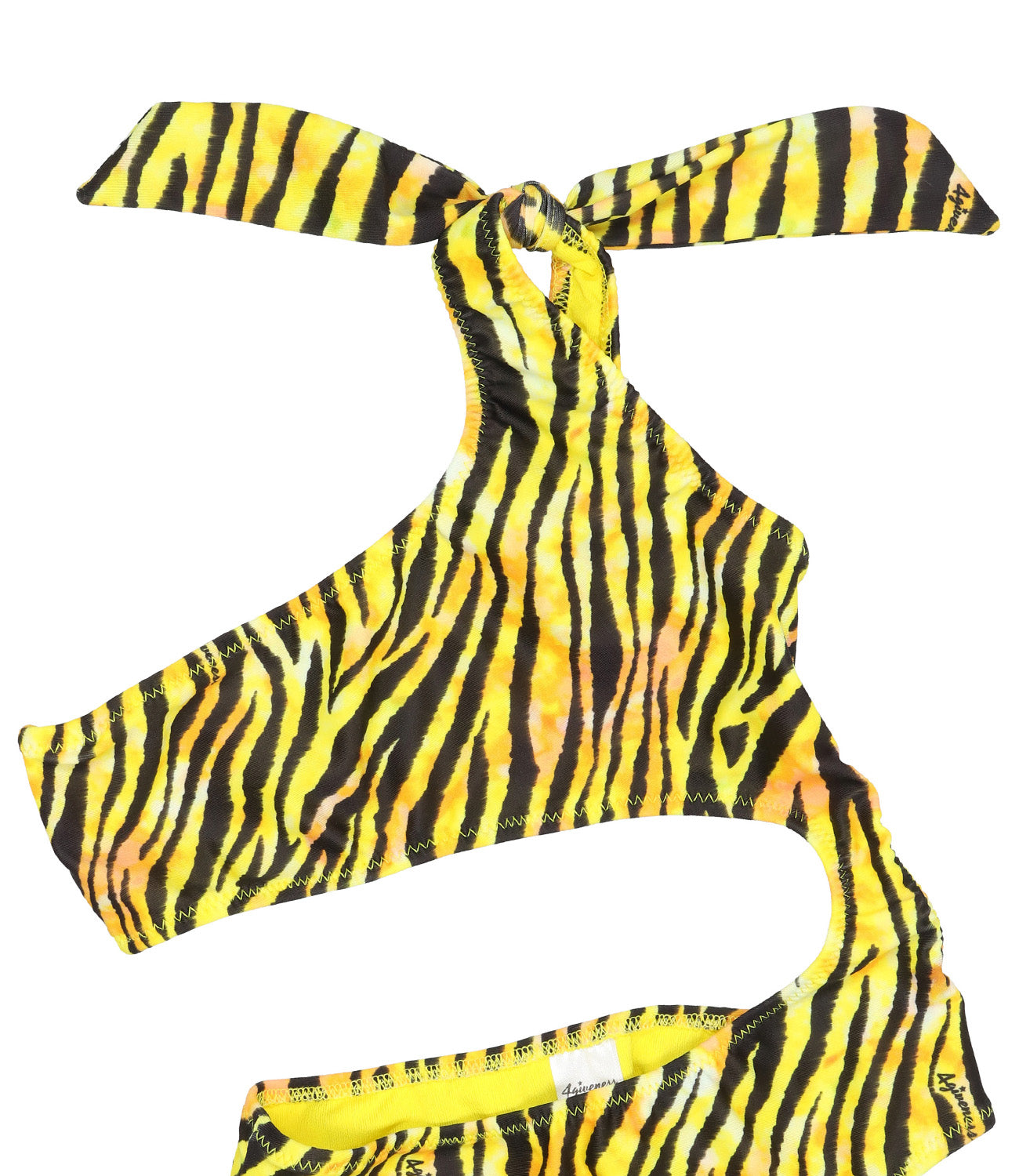 4giveness | Zebra Batik Bow Monokini Costume