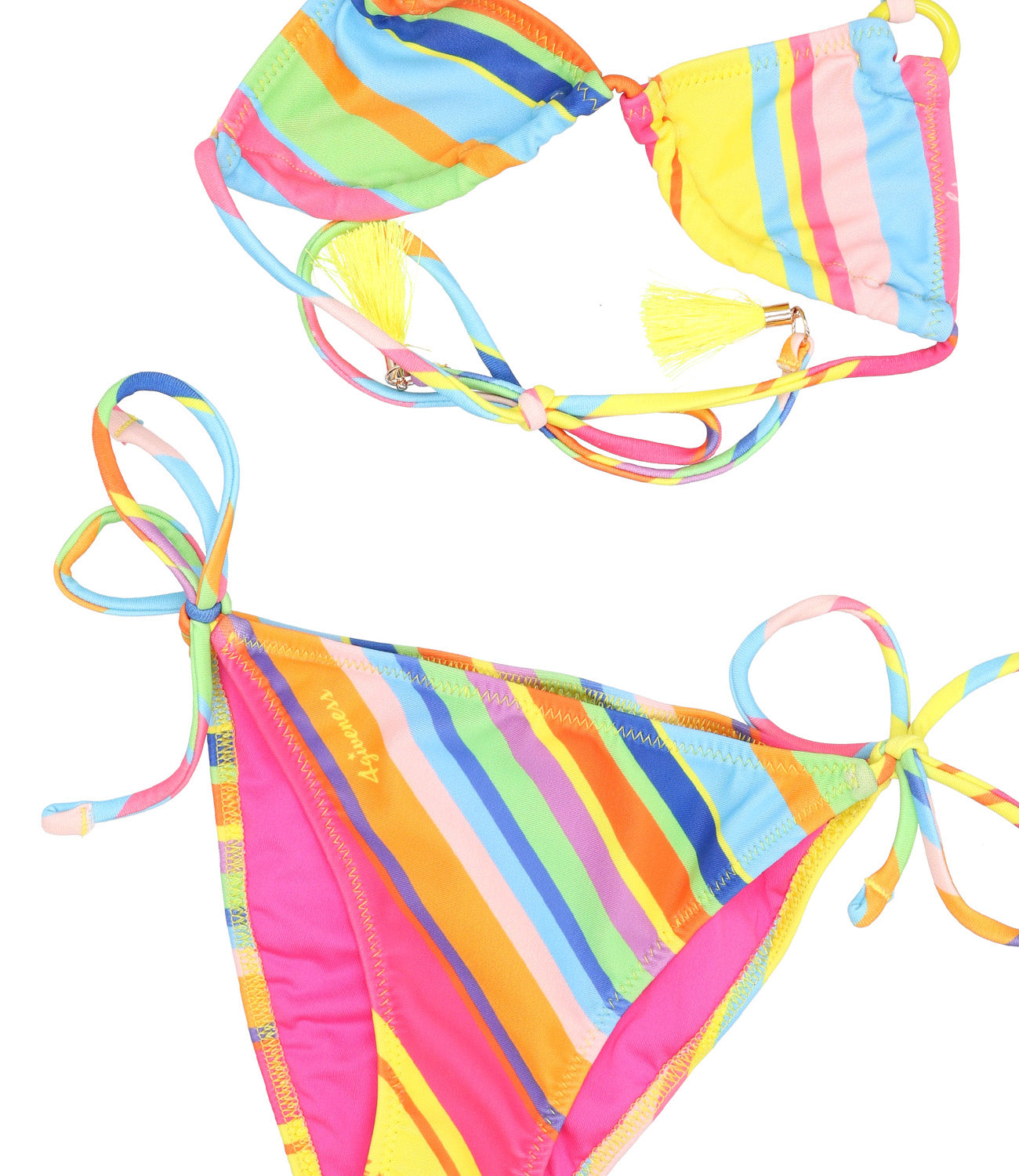 4giveness | Rainbow multicolor bikini swimsuit