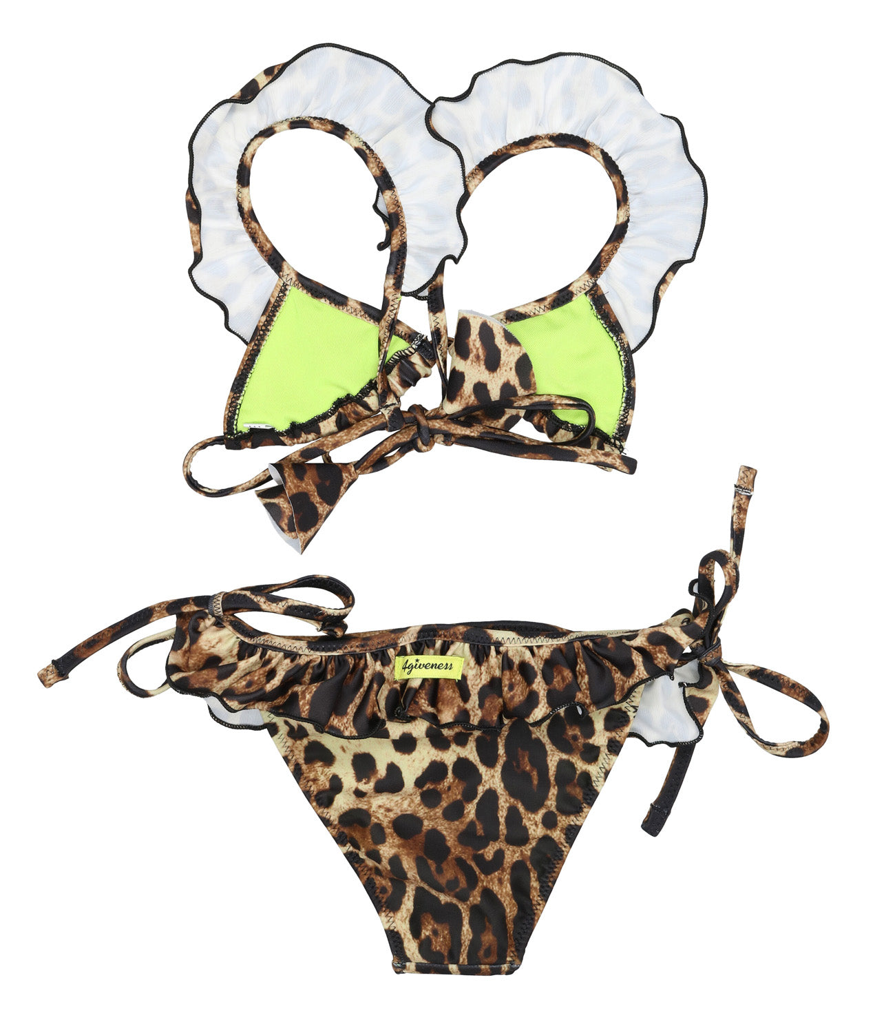 4giveness | Costume bikini Volant Braind Leopard