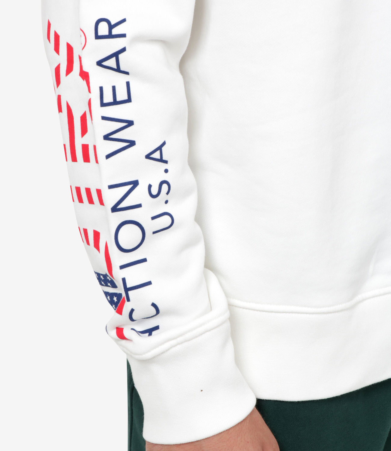 Autry | Iconic Flag Sweatshirt White
