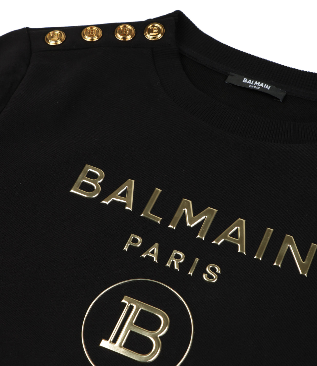 Balmain | Black and Gold Sweatshirt