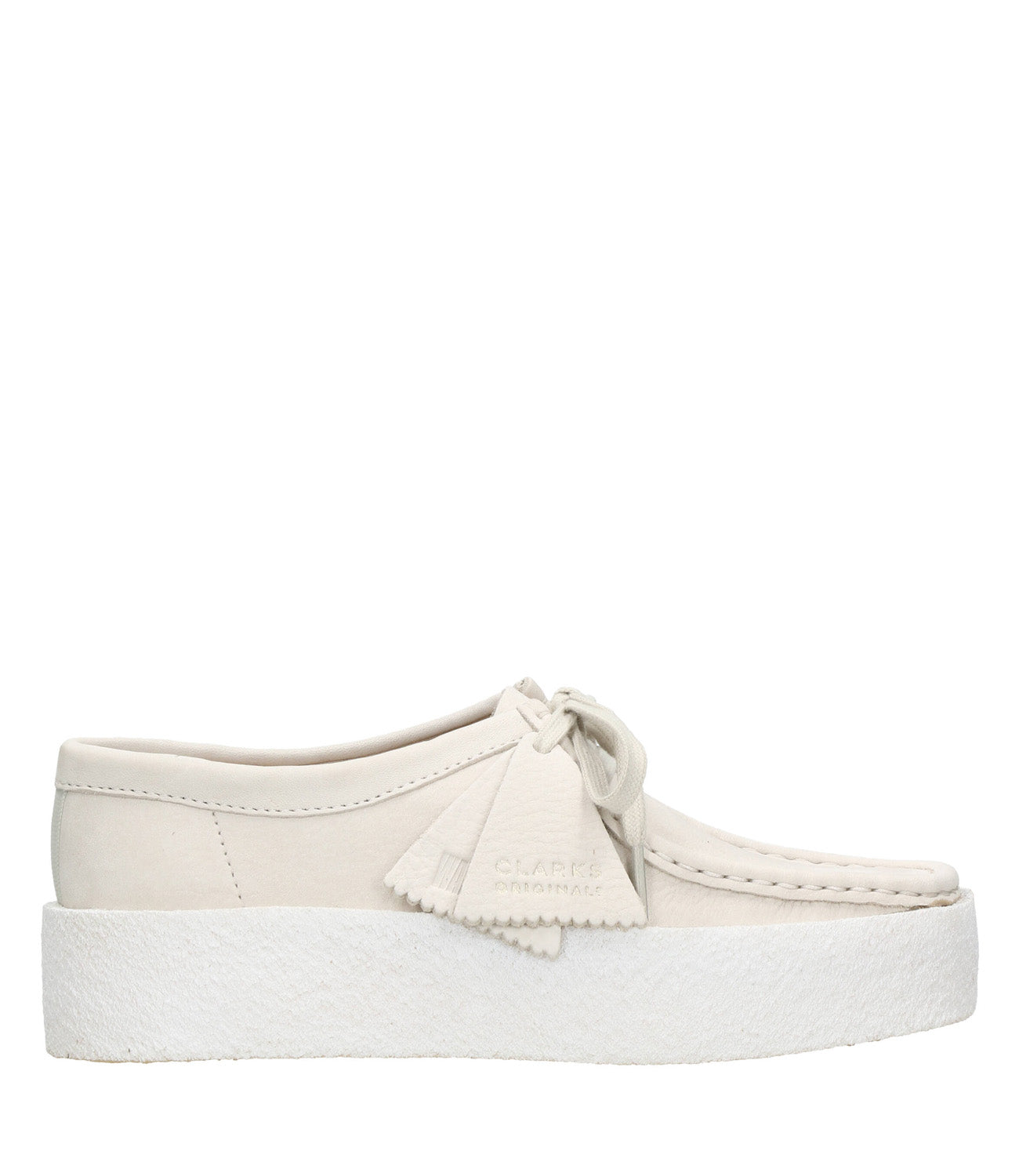 Clarks | Wallabee Cup Heel White