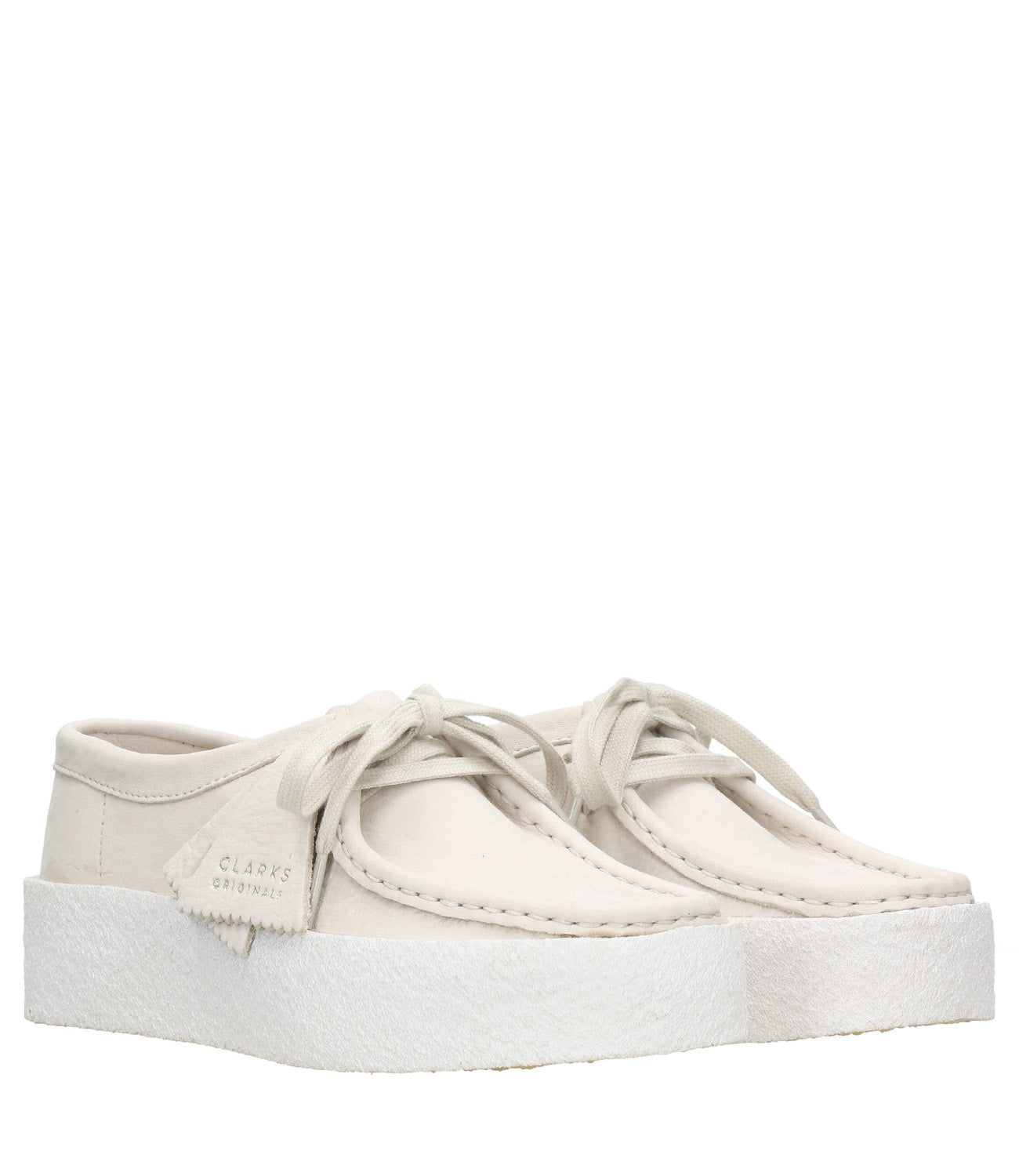 Clarks | Wallabee Cup Heel White